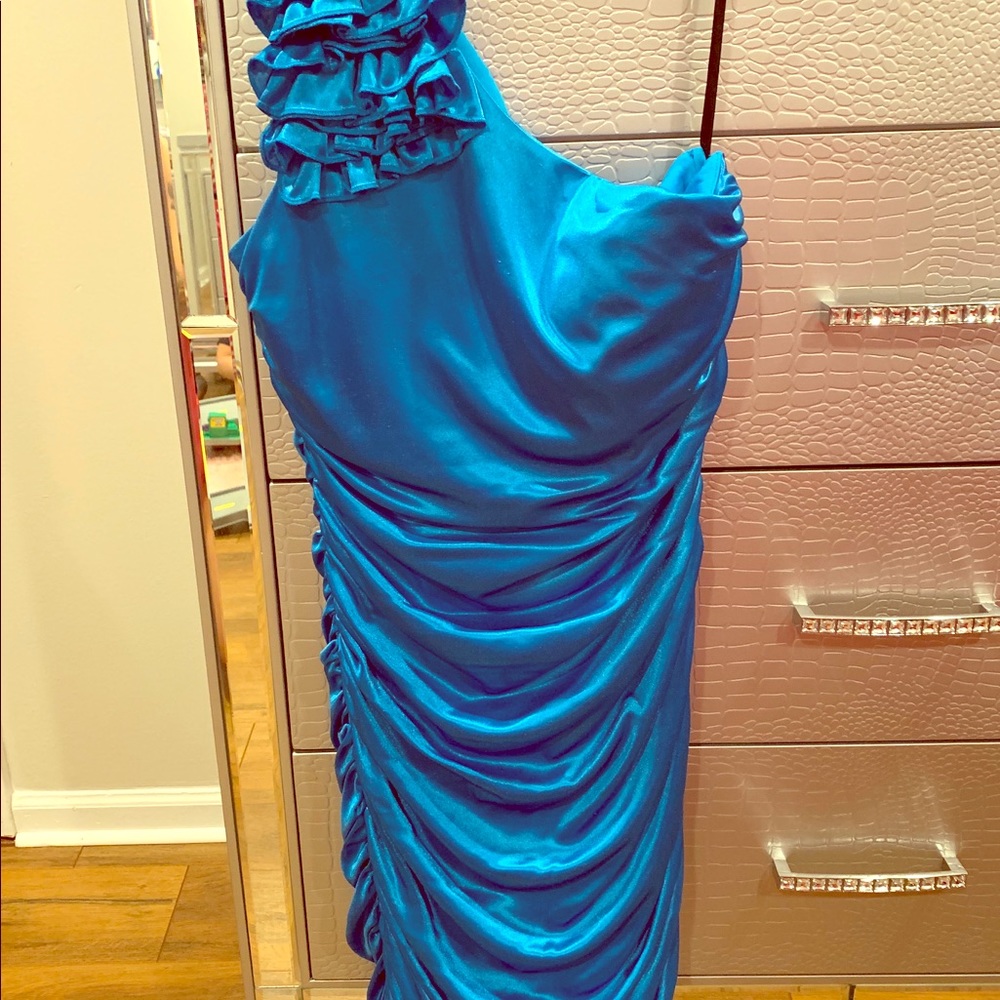 Beautiful bright blue dress